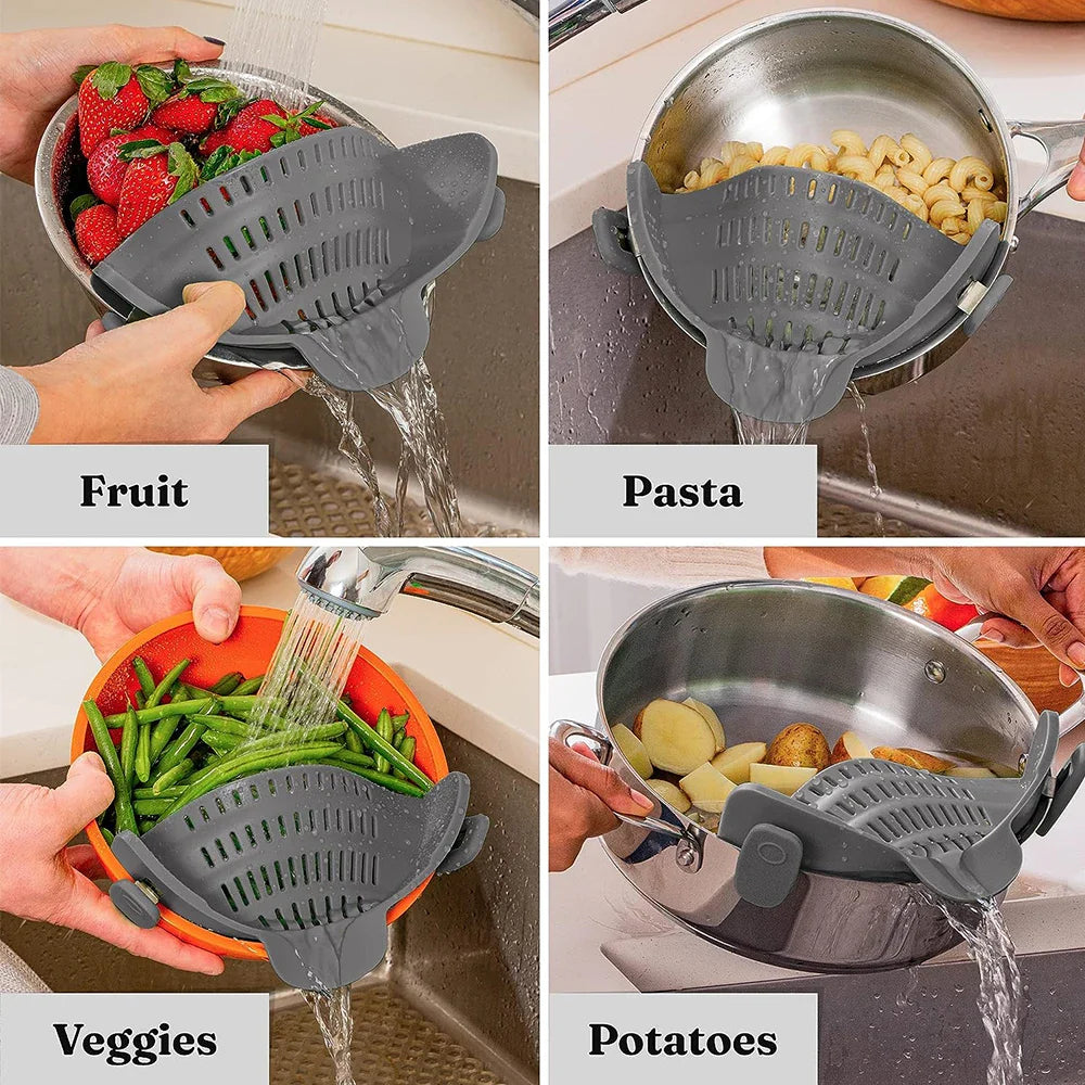 Easy Clip-On Kitchen Strainer